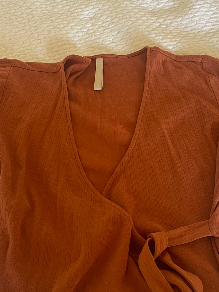 Mata Traders Wrap Top Orange — image 5 of 6